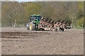 TQ0757 : Ploughing in progress, Wisley by Alan Hunt