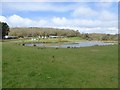 Lake for the holiday complex at Whalesborough