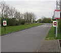 One-way road in Sedgemoor Services Northbound