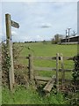 Footpath and stile