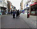 Spanish students conducting street interviews Canterbury