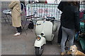 View of a Vespa in the "For Sale" section of the Classic Car Boot Sale