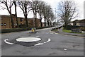 Mini-roundabout, Glebe Road, Loughor