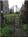 TM1551 : Entrance gate & path to St.Peter's Church by Geographer
