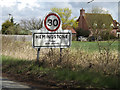 TM1553 : Hemingstone Village Name sign on Main Road by Geographer