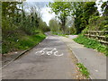 East end of the cyclepath and footpath across the Medway Bridge