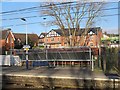 Cycle parking by Sandbach station