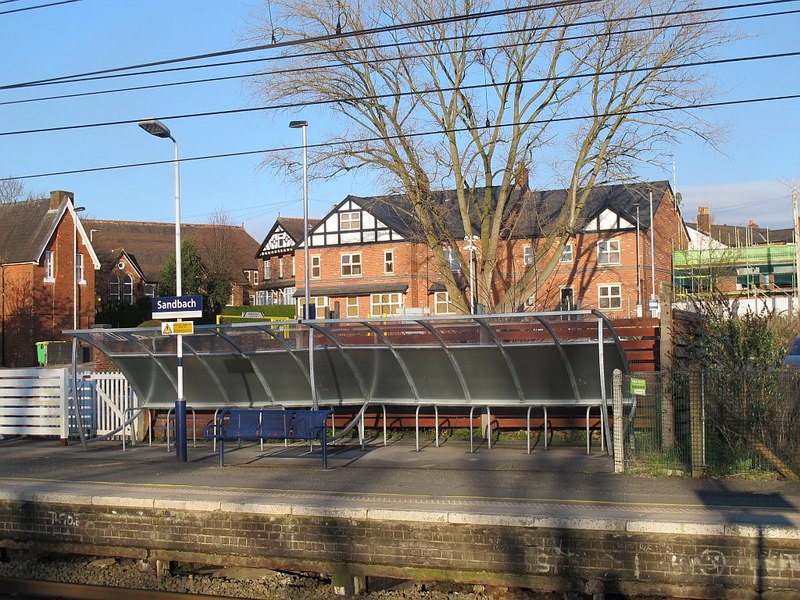 Cycle parking by Sandbach station © Stephen Craven :: Geograph Britain ...