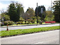 Looking across the A23 to the Gatwick Manor Hotel