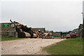 Wood store near Thornton Lodge