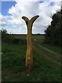 SO7406 : Cycle route marker post by don cload