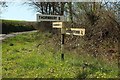 Signpost near Milton Mill