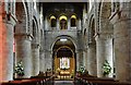 Melbourne Parish Church: The Norman nave