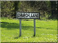 Church Lane sign