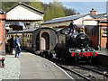 Locomotive 5199 takes water at Llangollen