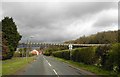 Conveyor crossing the road