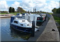 Boats moored along the Fossdyke Canal