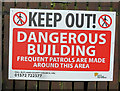 Barleythorpe Hall warning notice