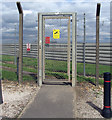 Gate in Heathrow perimete fence