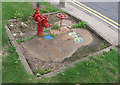 Fire hydrant outside Speedy Hire