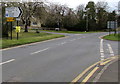 Direction and distances signs, Cheltenham Road, Broadway