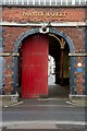 The side entrance to the Pannier Market on Butchers Row