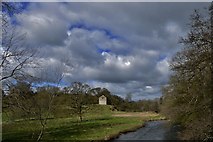 SK2366 : Haddon Hall: View from the bridge over the River Wye by Michael Garlick