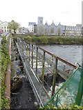 M2925 : Former Eel Fishery on the River Corrib by Oliver Dixon