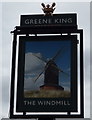 Sign for the Windmill pub, Norwich