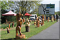 Wood Carvings by the London Road, Tring