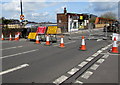 Road closed, Bridge Street, Newport