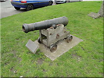 TM5076 : Salvaged 18th century cannon at Southwold by Adrian S Pye