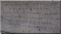 ST3188 : Inscription on the pedestal below the Sir Charles Morgan statue in Newport city centre by Jaggery