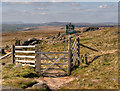 SD9717 : Gate on the Pennine Way by David Dixon