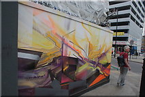 TQ3382 : View of street art on Great Eastern Street #11 by Robert Lamb