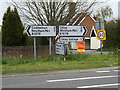 Roadsigns on the B1078 Ashbocking Road