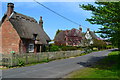 Thatched cottages at Bickton