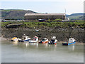 Boats on the River Avan near Port Talbot