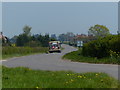SK7968 : Bus on the road leading to Low Marnham by Mat Fascione