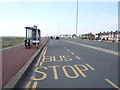 Bus stop and shelter on North Drive