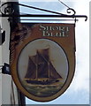 Sign for the Short Blue public house, Gorleston-on-Sea