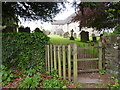 Gate to Llanigon Church, Powys