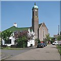 Chesterton: green pantiles and a green cupola