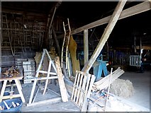 TQ8125 : Interior of the Great Barn at Great Dixter by Oliver Dixon