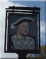 Sign for the Kings Head, Belton