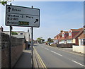 Directions sign, Berrow Road, Burnham-on-Sea