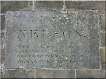 NU1702 : Inscribed plaque in the plinth of Davison's Obelisk by Russel Wills