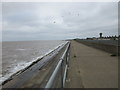 The sea wall near Cleethorpes