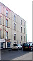 Four-storey building at the western end of College Street, Burnham-on-Sea