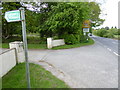 Bridleway junction on Handcross Road